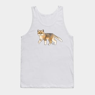 Cat - Sand Cat - Striped Tank Top